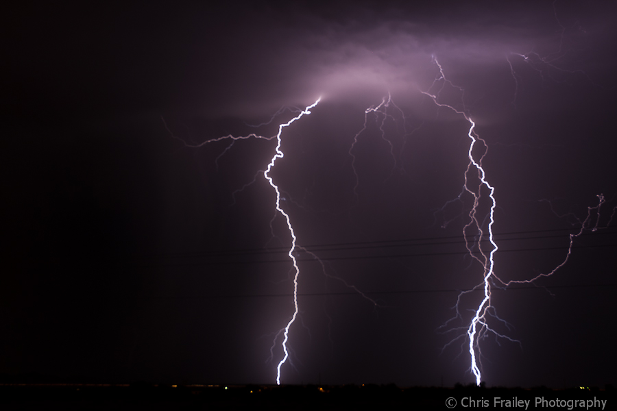 Lightning just outside of Chandler Arizona.