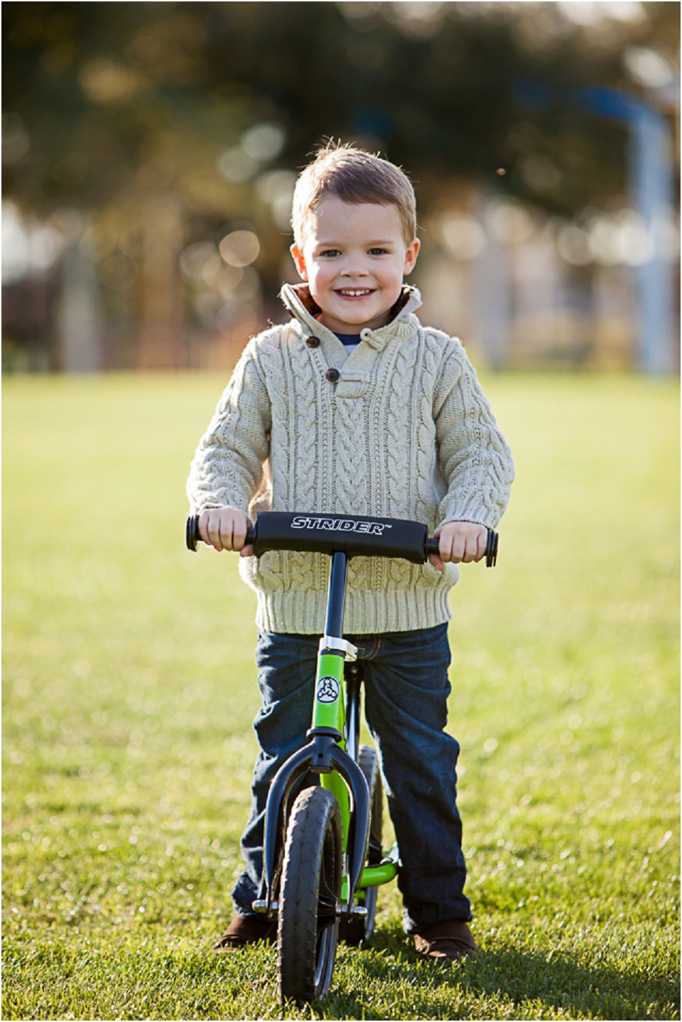A Young With His Bike at the Park