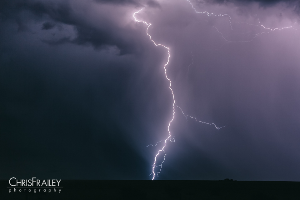 Lightning strike in Flagstaff AZ