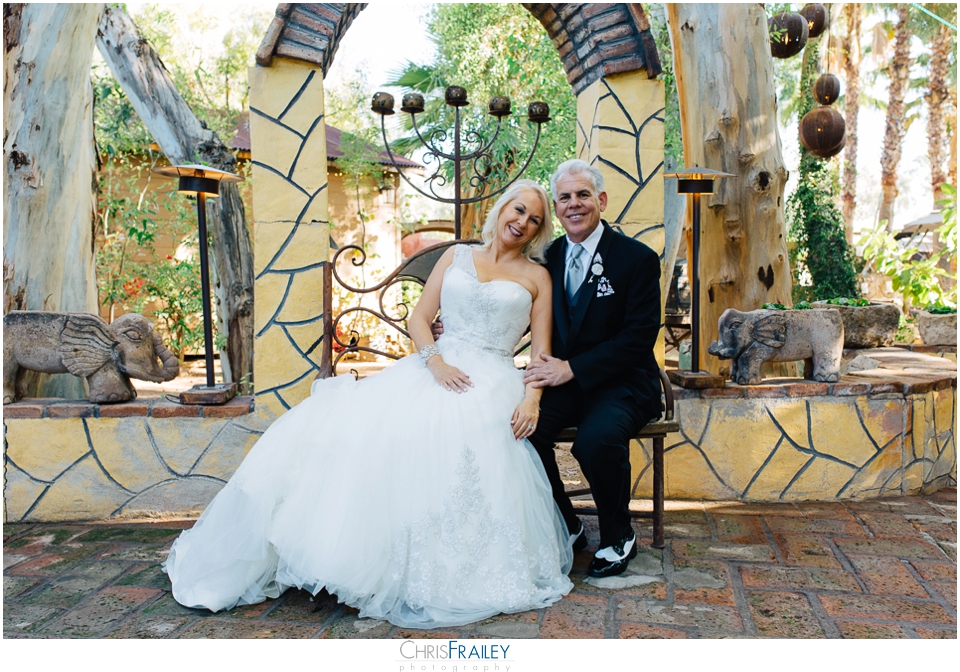 Bride and groom portraits at their Boojum Tree wedding