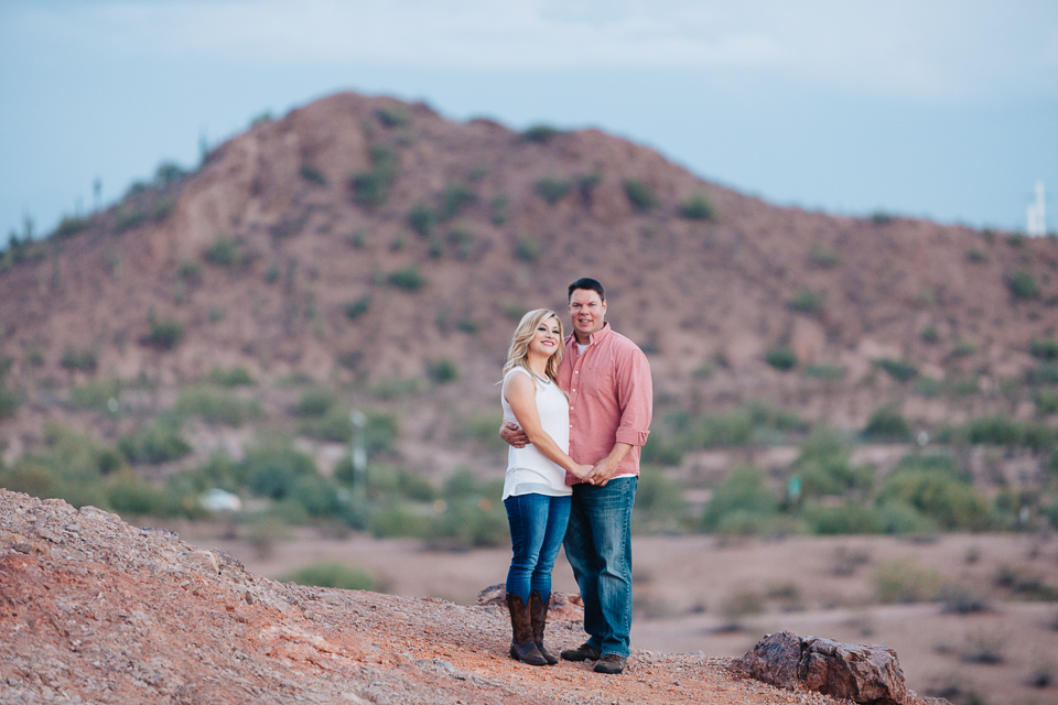 Engagement photo session in Papago Park