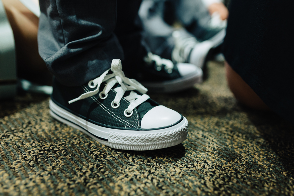 Converse shoes on ring bearer