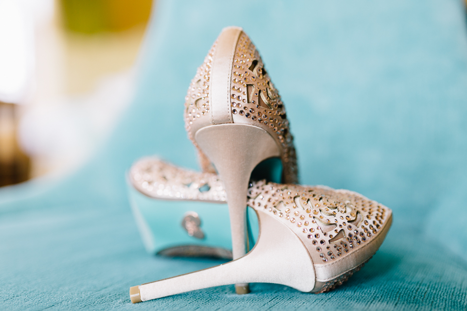 Bride's wedding shoes