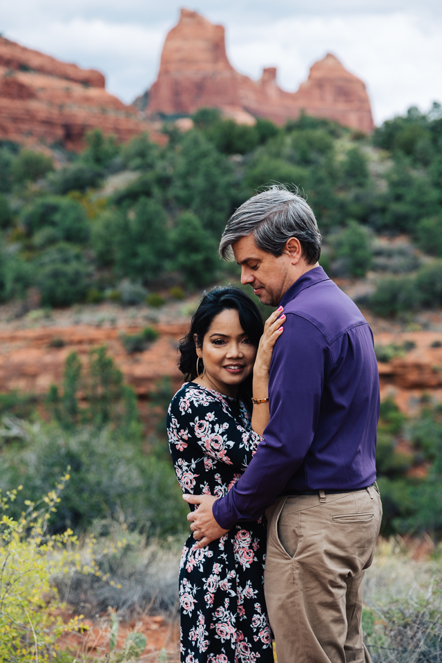 Sedona engagement session at Schnebly Hill Road.