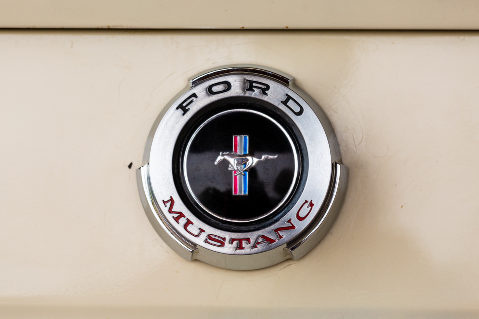 Ford Mustang rear trunk emblem. 
