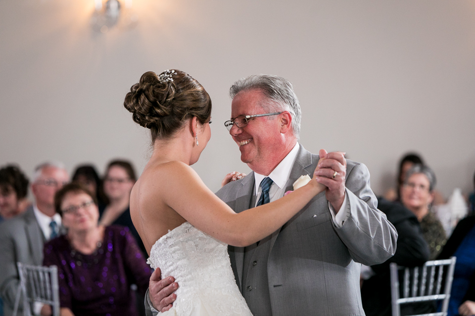Bride dancing with her father. 
