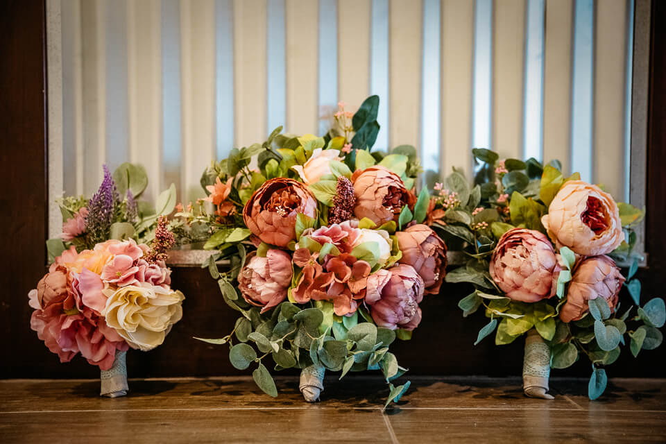 Bridal bouquets.